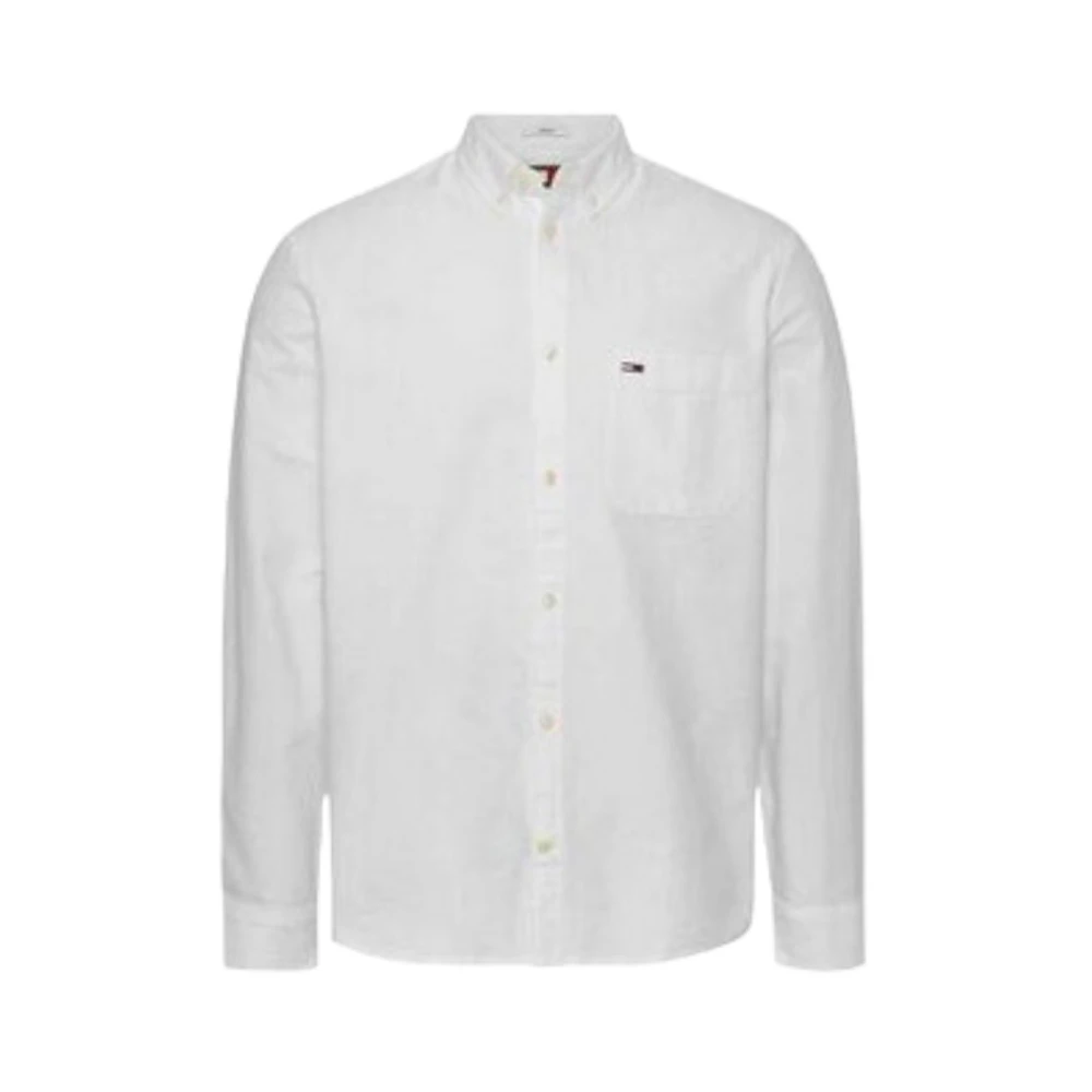 Tommy Jeans Klassieke Witte Overhemd White Heren