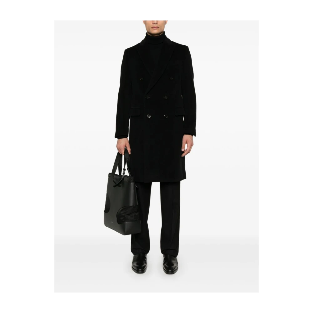 Lardini Zwarte Jassen voor Mannen Black Heren
