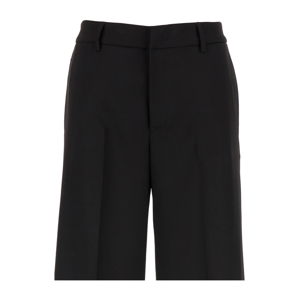 PT Torino Zwarte op maat gemaakte broek met hoge taille Black Dames