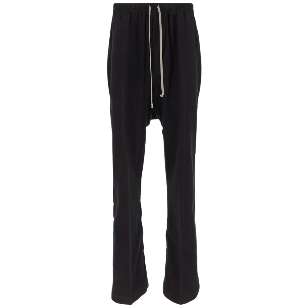 Rick Owens Katoenen Broek met Trekkoord Black Heren