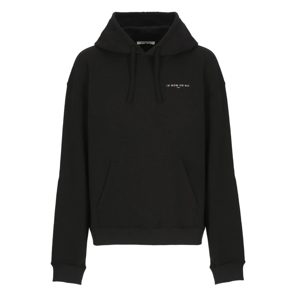 IH NOM UH NIT Zwarte Katoenen Hoodie met Logoprint Black Heren