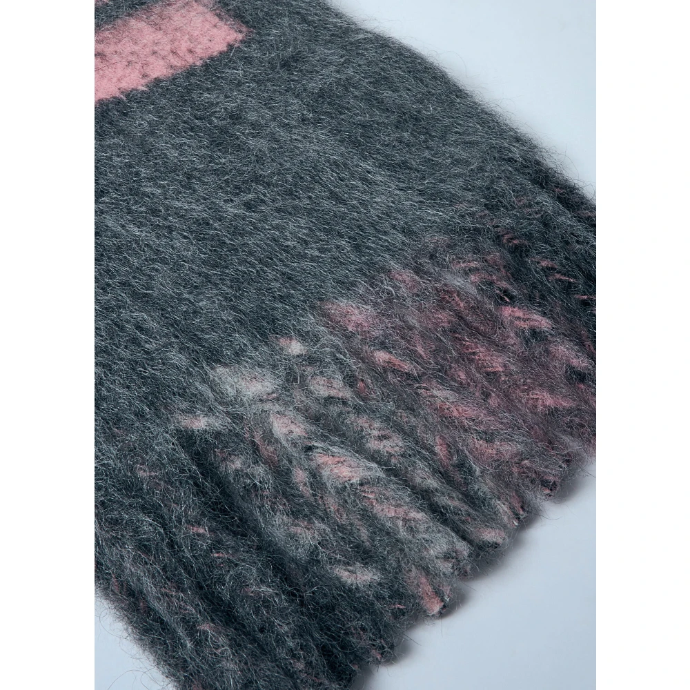 Marni Gemêleerde Wolmix Franje Sjaal Multicolor Dames