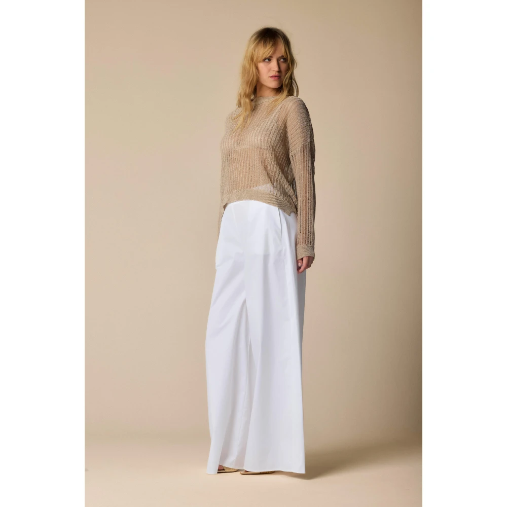 Kocca Stijlvolle Gebreide Kleding voor Mannen en Vrouwen Beige Dames