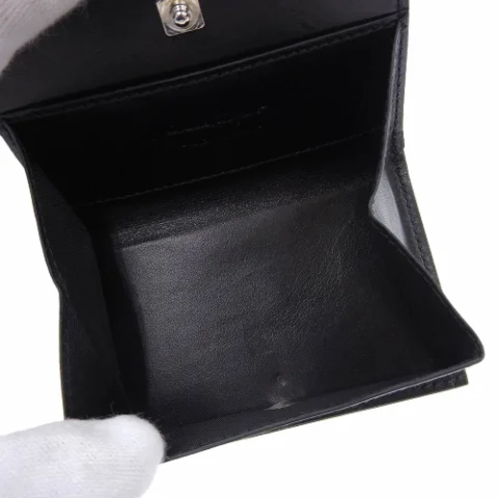 Salvatore Ferragamo Pre-owned Leather wallets Black Dames