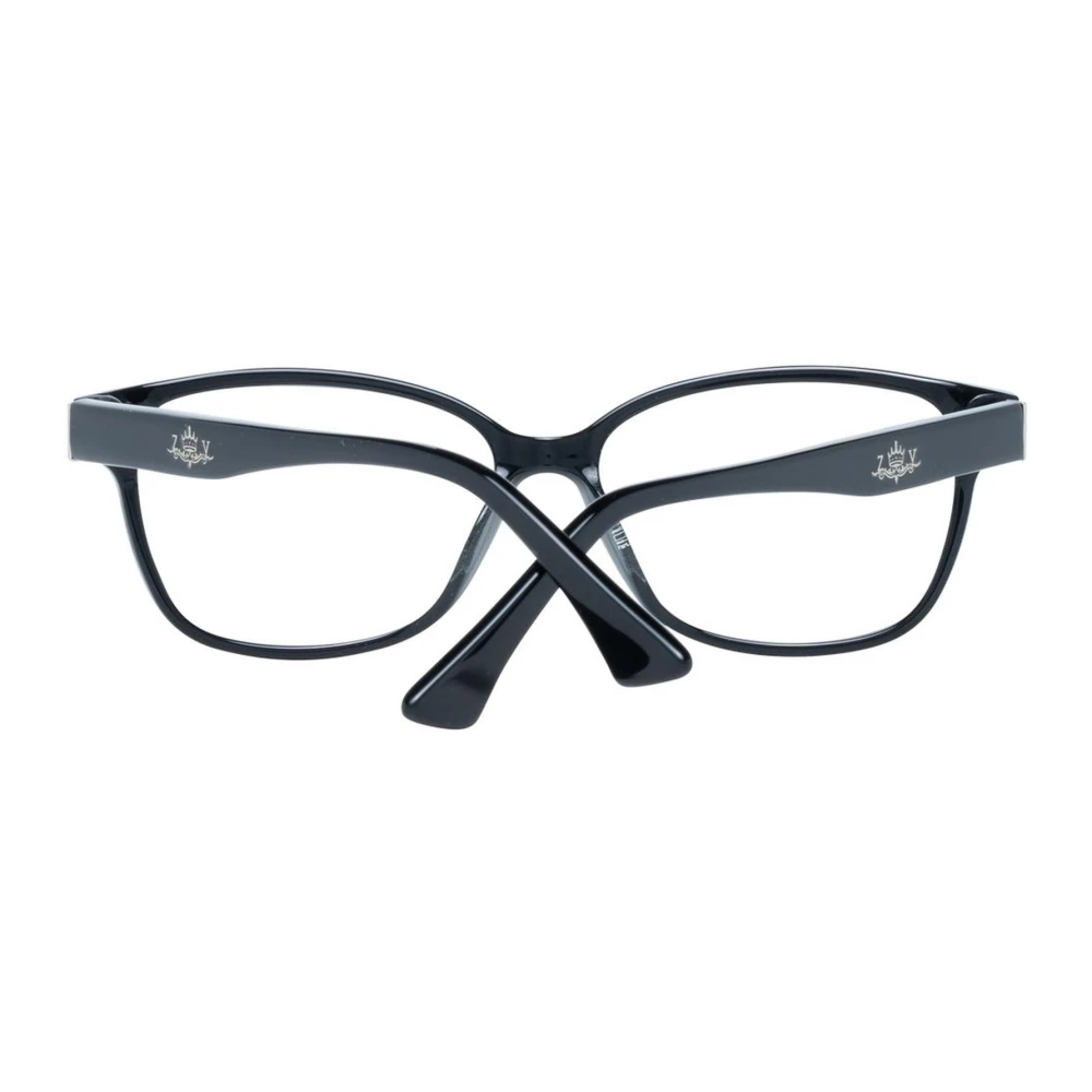 Zadig & Voltaire Zwarte Rechthoekige Optische Monturen Black Unisex
