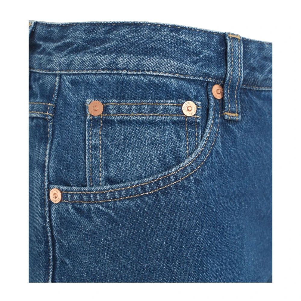 closed Blauwe Wide Leg Jeans Chic Logo Blue Dames