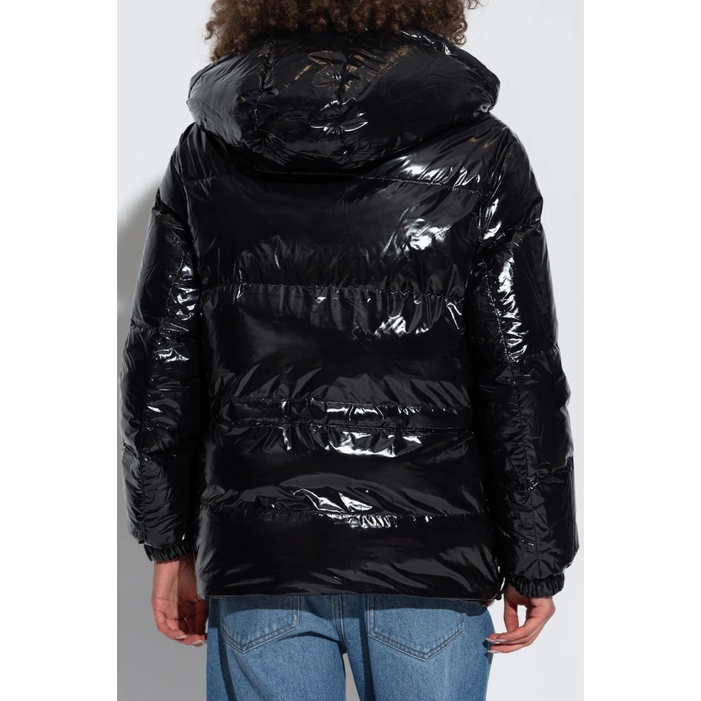 Yves Salomon Omkeerbare jas met afneembare capuchon Black Dames