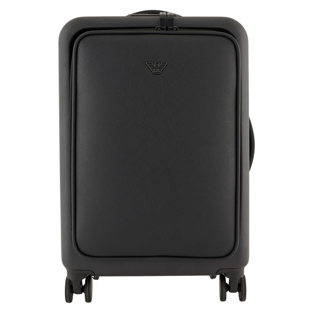 Emporio Armani Zwarte Koffers Collectie Black Heren