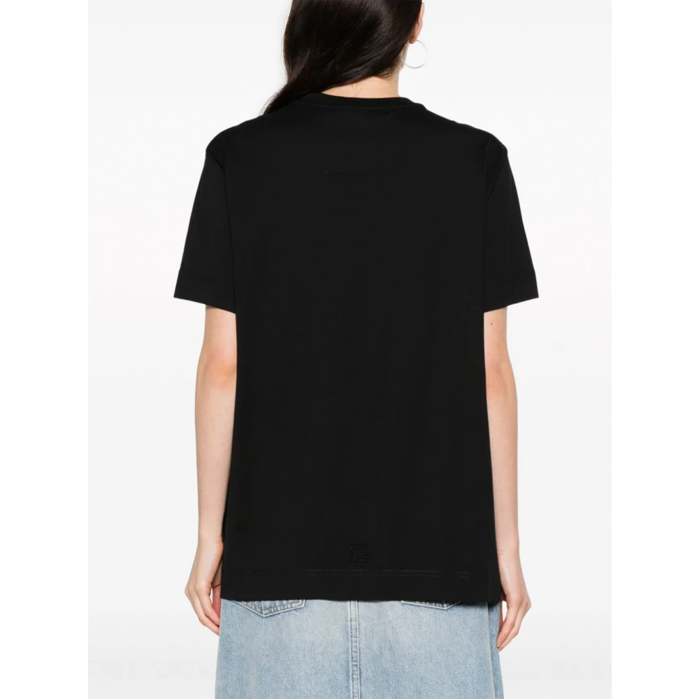 Givenchy Zwarte T-shirts Polo`s Black Dames