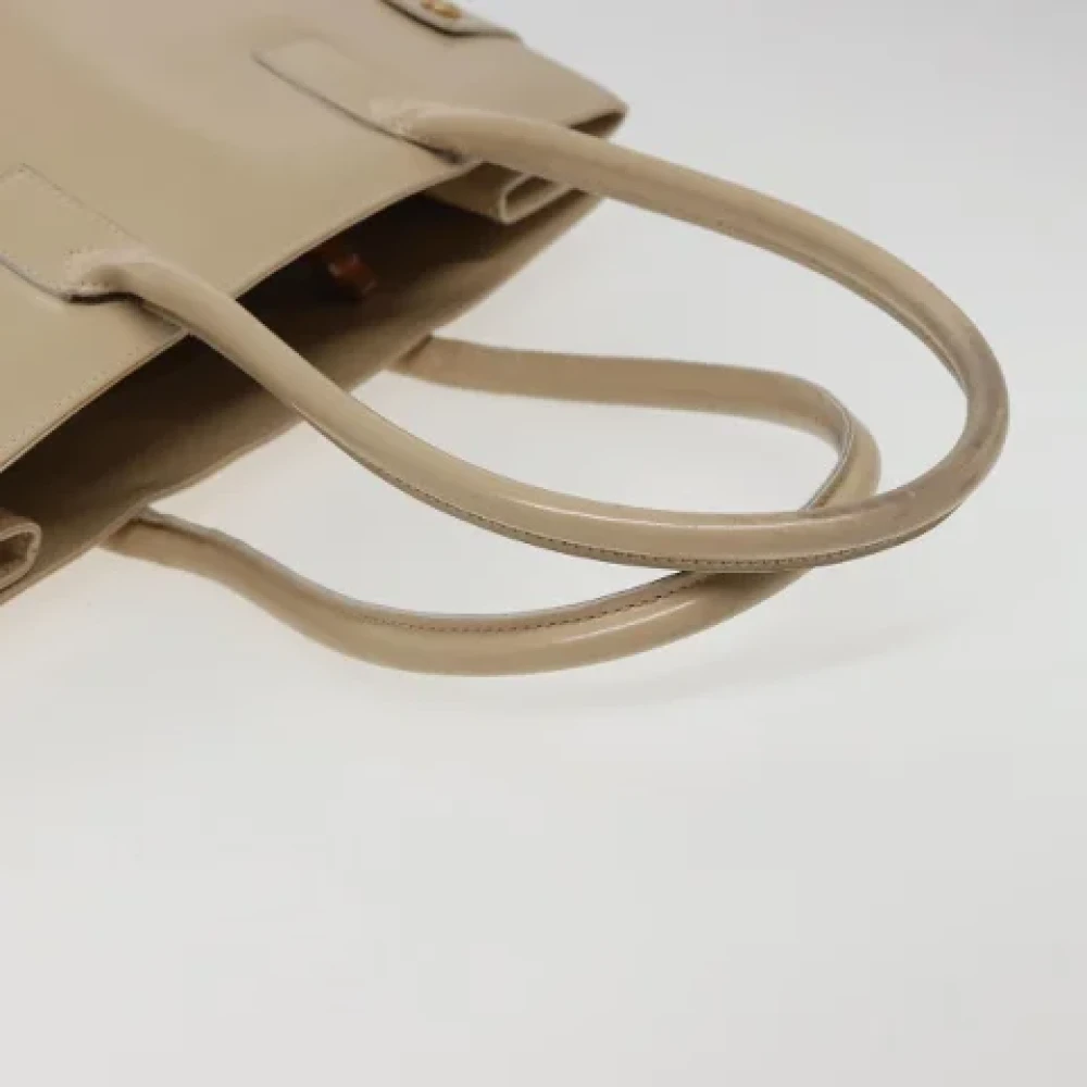 Gucci Vintage Pre-owned Coated canvas totes Beige Dames