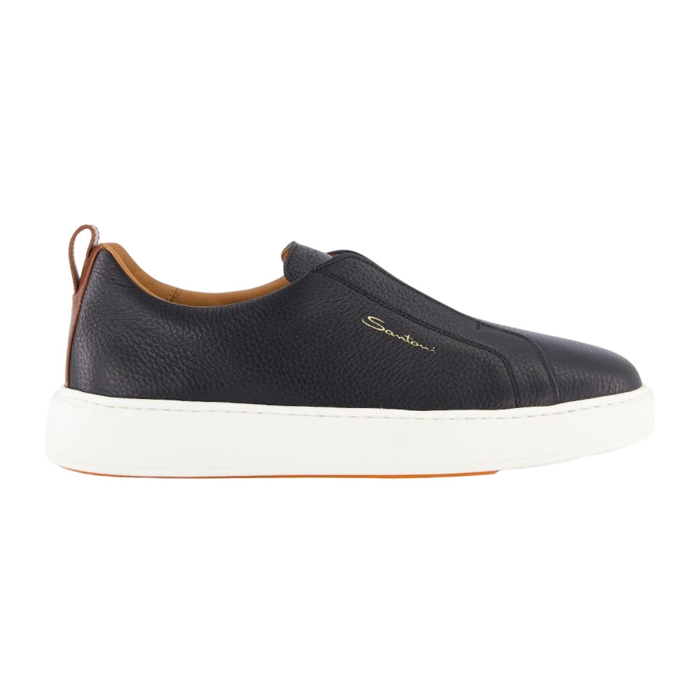 Santoni Victor Sneaker Black, Herr