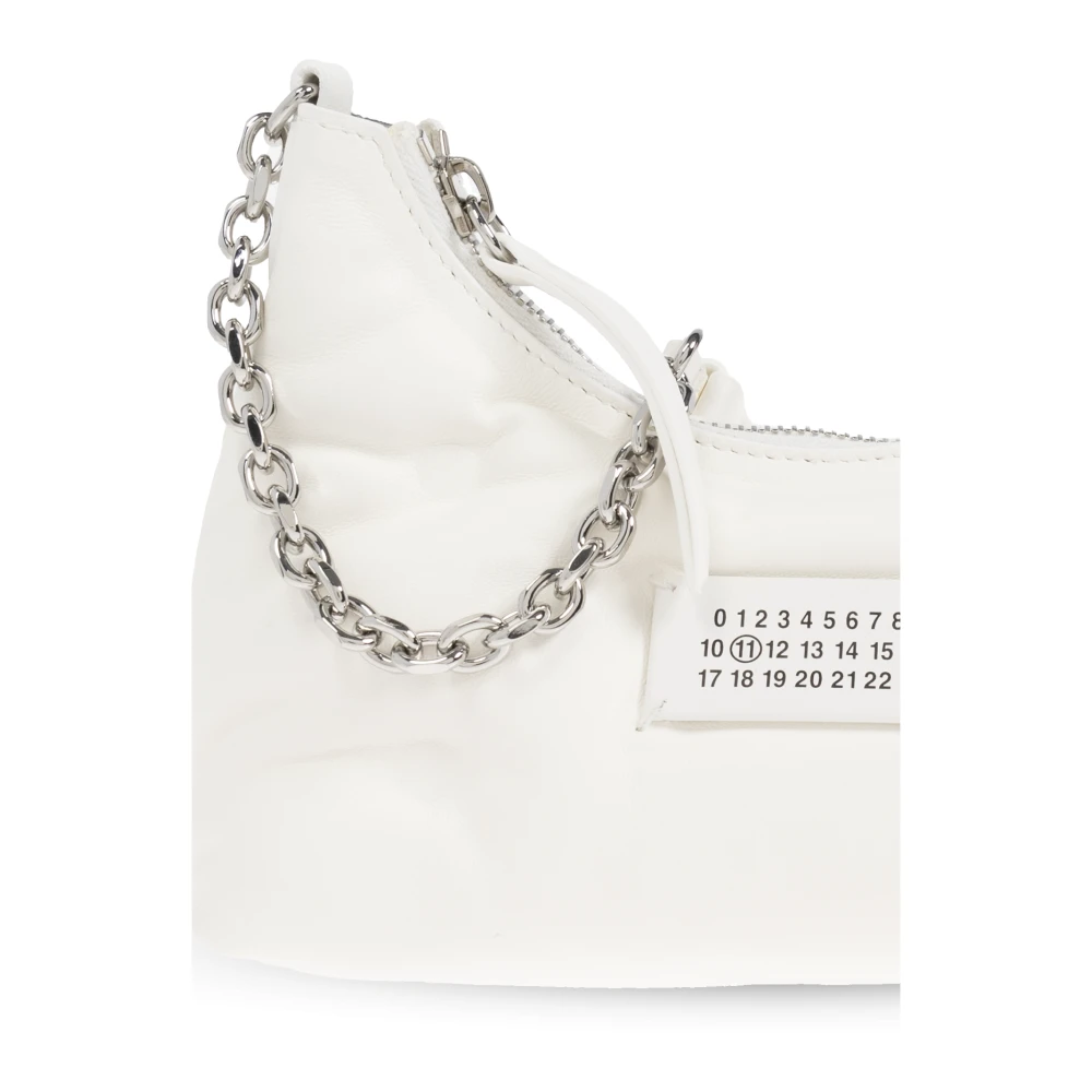 Maison Margiela Schoudertas Glam Slam Micro White Dames