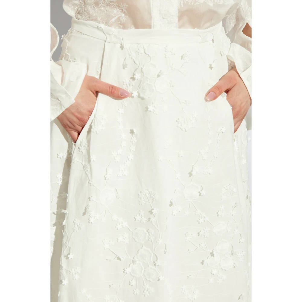 Munthe Bloemenprint rok 'Fiamma' White Dames