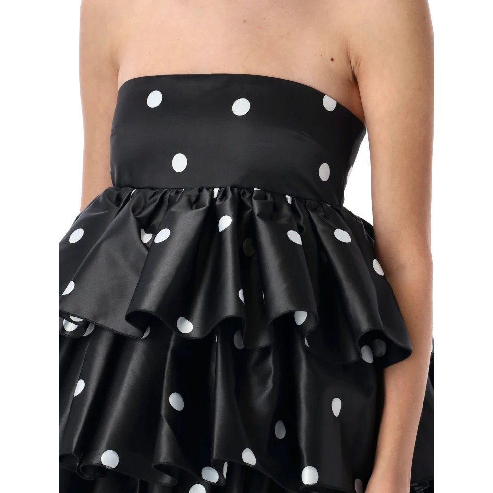 Rotate Birger Christensen Polka Dot Mini Jurk Black Dames