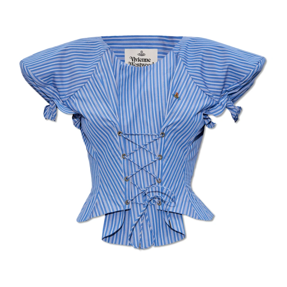 Vivienne Westwood Kate gestreept shirt Blue Dames