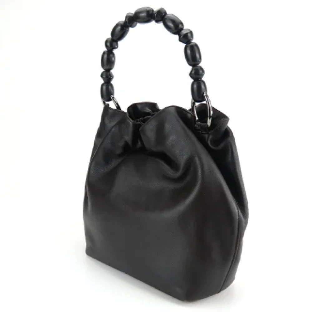 Dior Vintage Pre-owned Leather dior-bags Black Dames