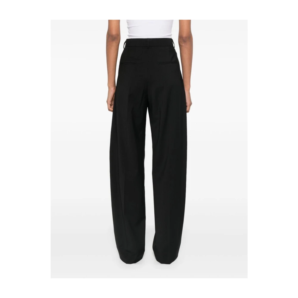 SPORTMAX Wijde Broek Ampezzo Stijl Black Dames