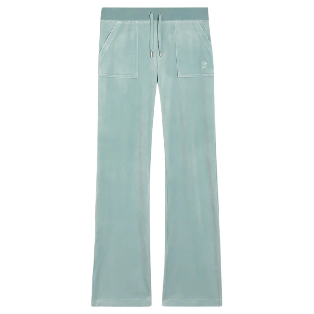 Blå Velour Del Ray Pocket Pant