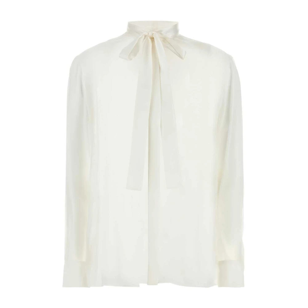 Dolce & Gabbana Women's White Silk Shirt - Shirts - L - Blouses & Shirts