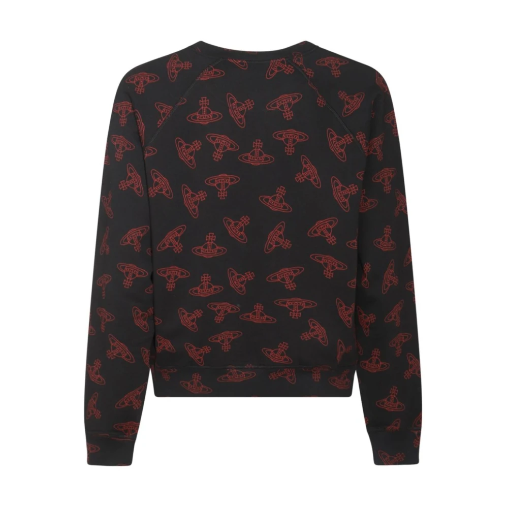 Vivienne Westwood Zwarte Sweaters met Orb Logo Print Black Heren