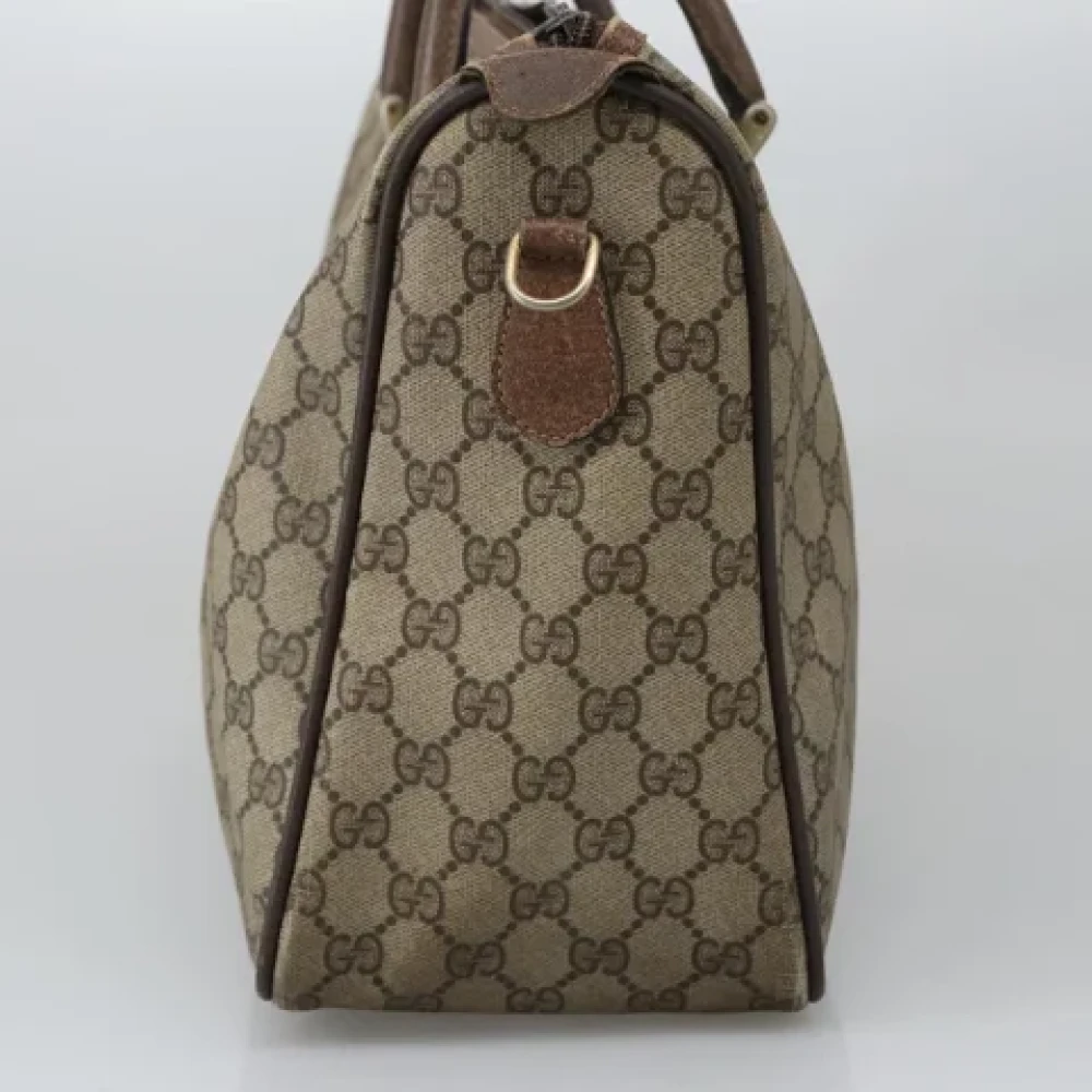 Gucci Vintage Pre-owned Leather handbags Beige Dames
