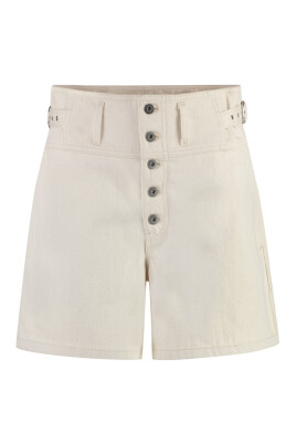buttoned-denim-shorts