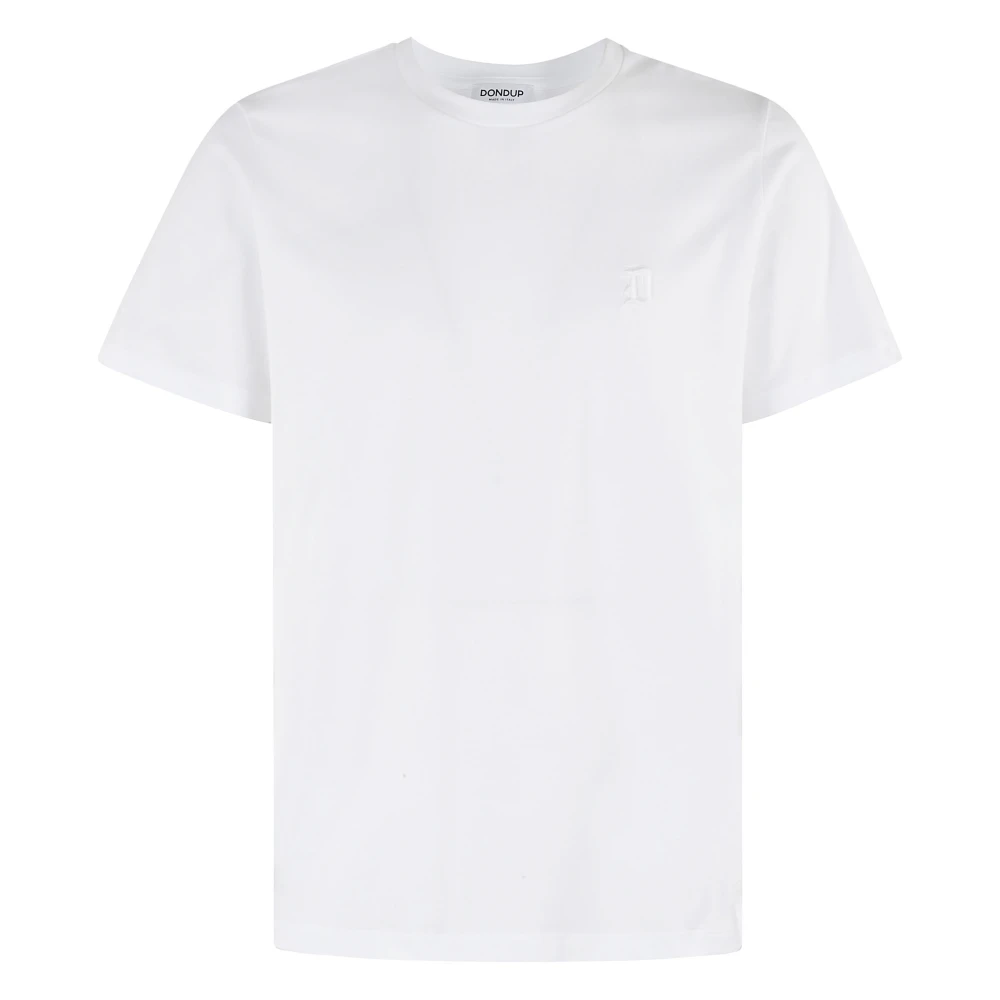 Dondup Jersey Logo Print T-Shirt White Heren