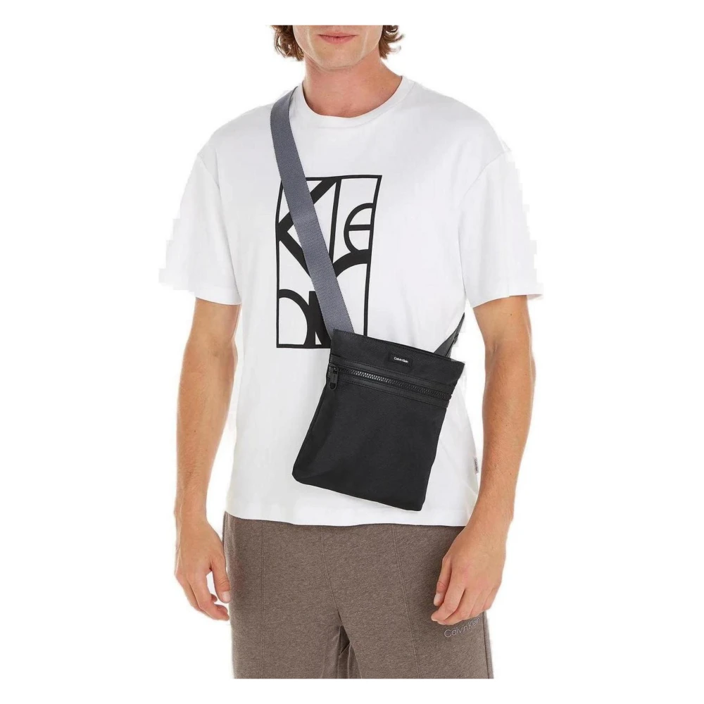 Calvin Klein Essential Flatpack Heren Tas Lente Zomer Collectie Black Heren
