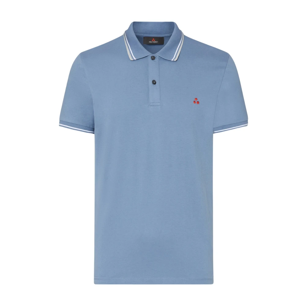 Peuterey Blue Polo Shirts, Male, M, New Medinilla Str 02 Polo