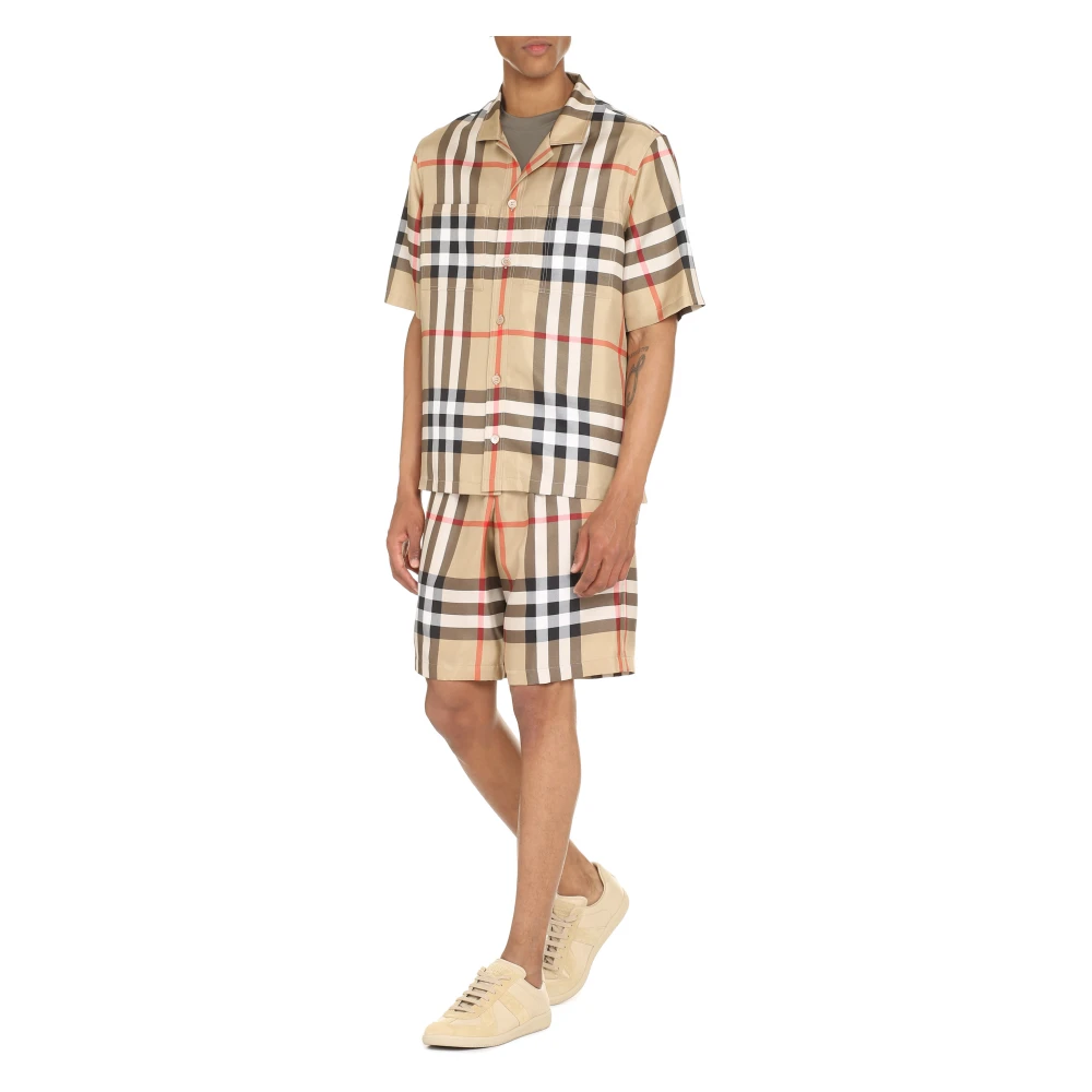 Burberry Zijden Vintage Check Shirt Beige Heren