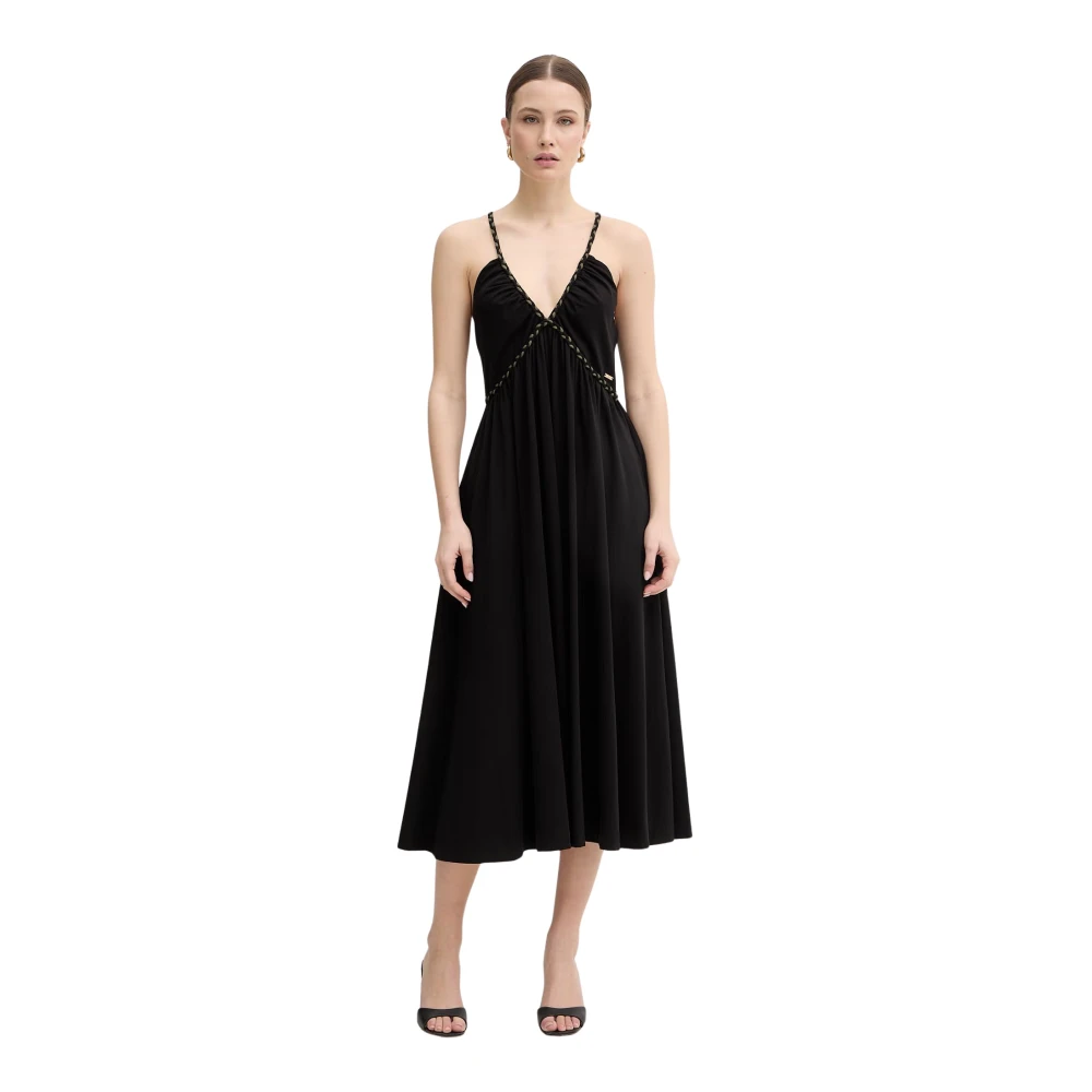 Fracomina Donna Nero Abiti, M, New,