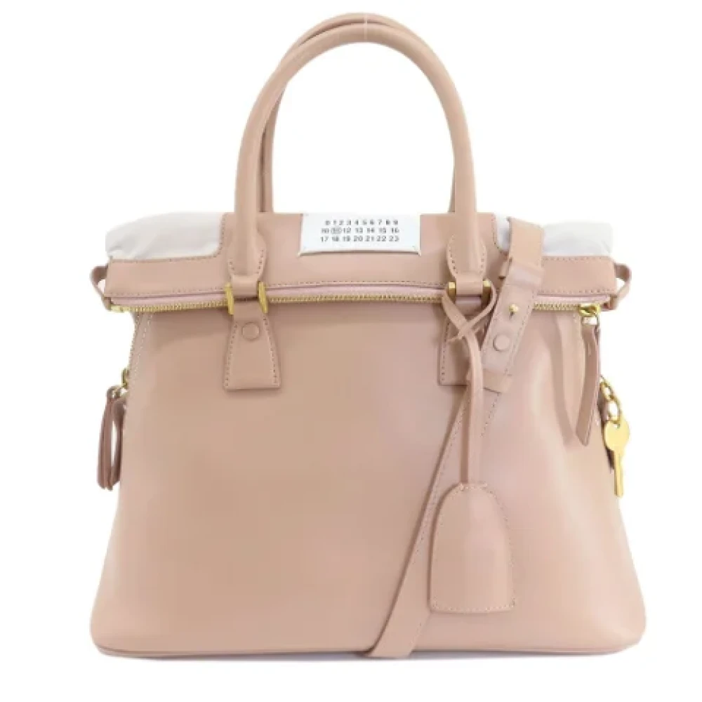 Maison Margiela Pre-owned Leather shoulder-bags Pink Dames