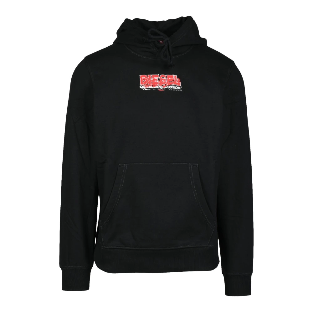 Diesel Katoenmix Sweatshirt Black Heren