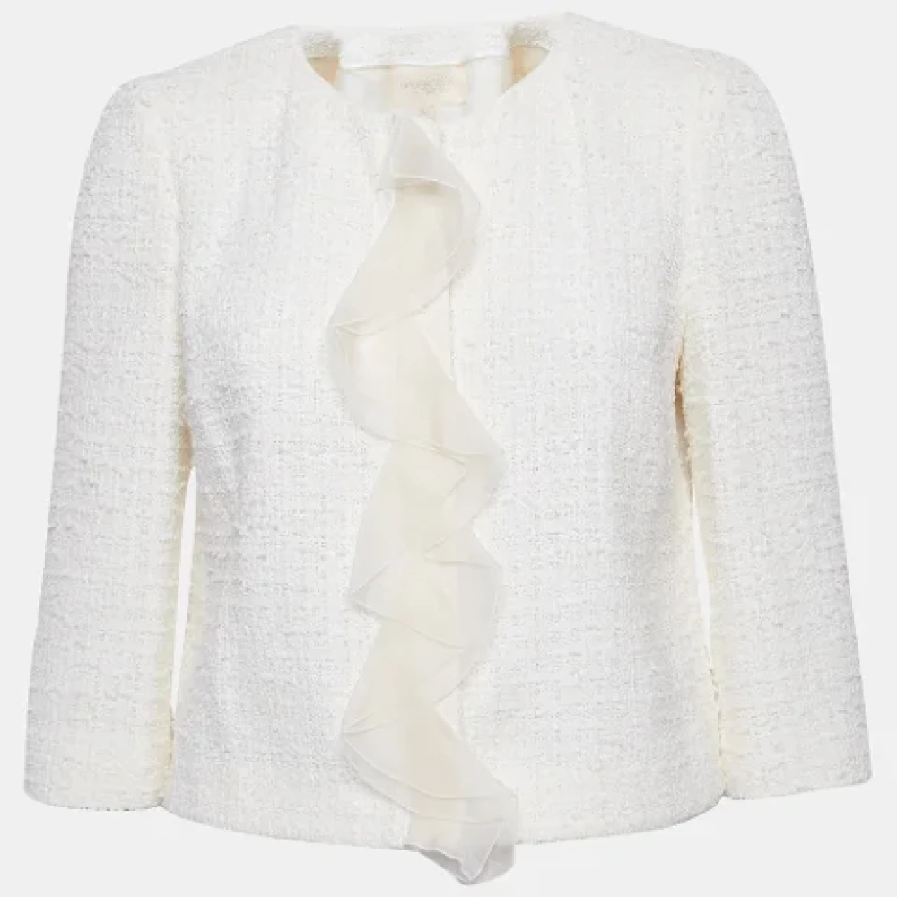 Giambattista Valli Pre-owned Fabric outerwear White Dames