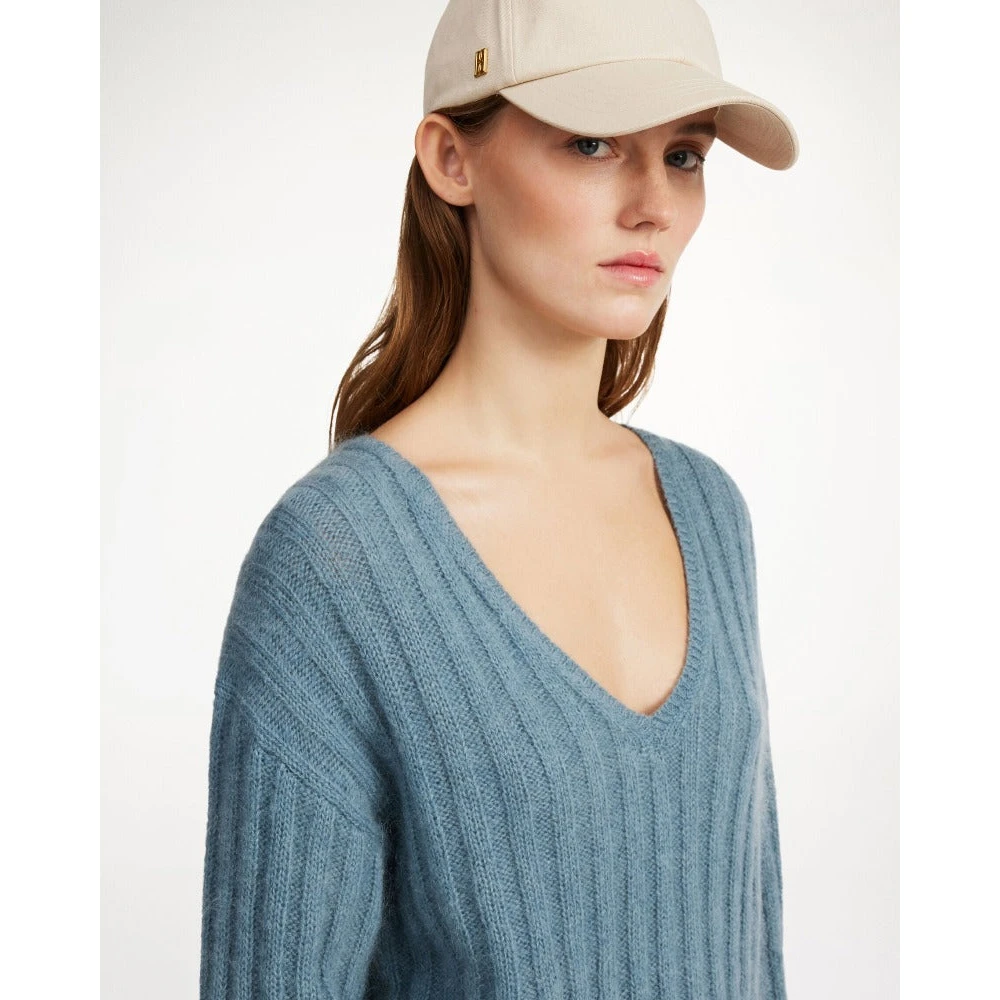 By Malene Birger Zachte Mohair Wol Pullover Cool Water By Herenne Birger Blue Dames
