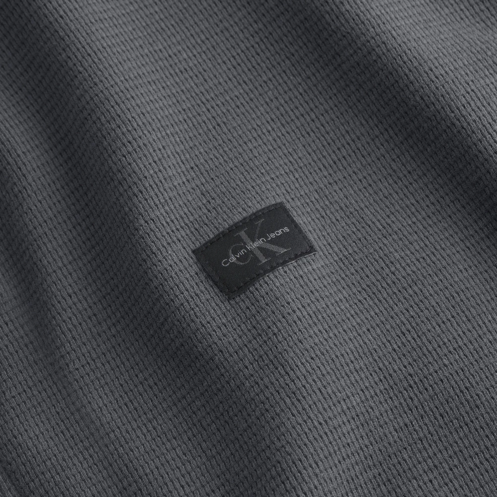 Calvin Klein Katoenen Zip Sweater Gray Heren