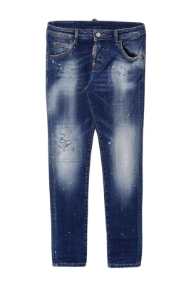 Stiliga Distressed Paint Splatter Jeans
