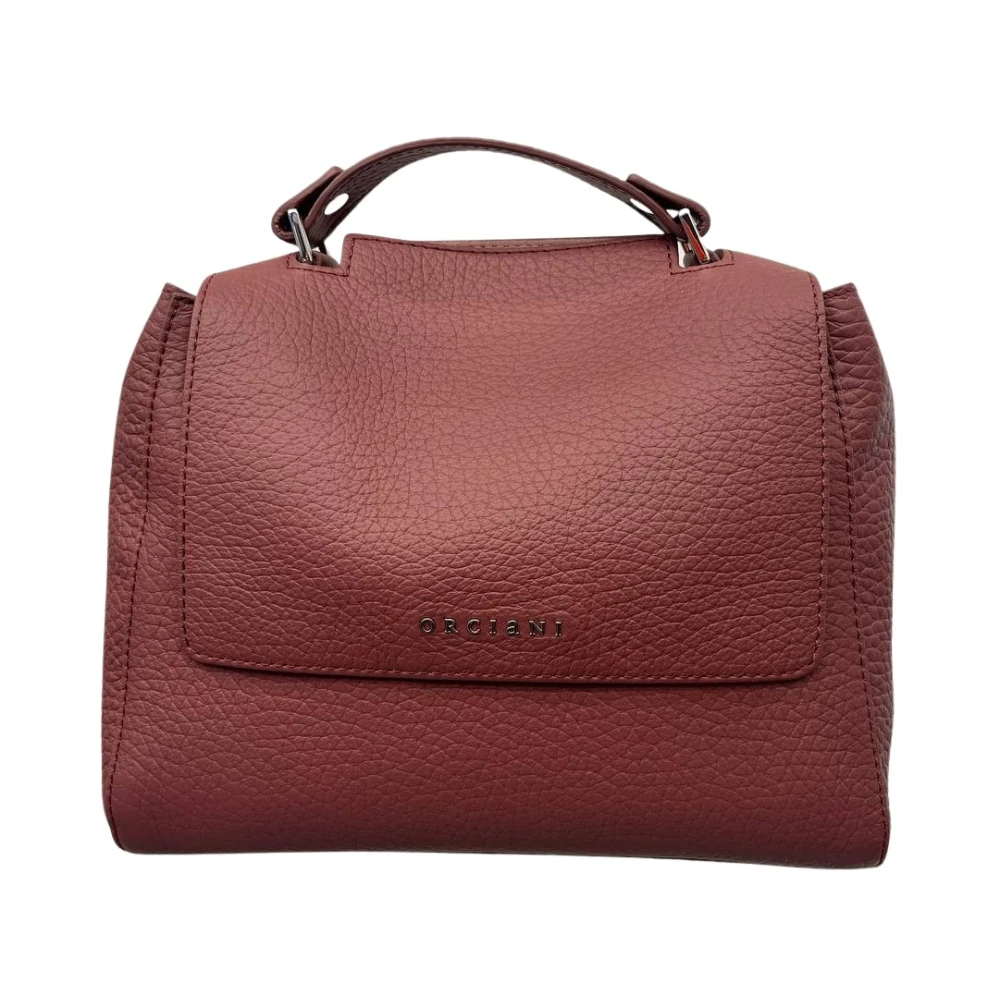 Orciani Zachte Leren Tas Brown Dames