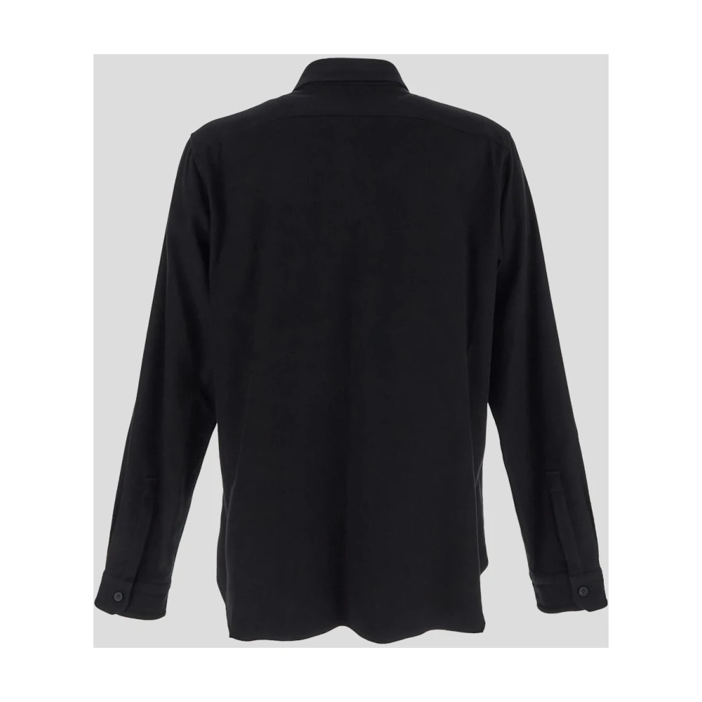 Rick Owens Katoenen Werkoverhemd Black Heren