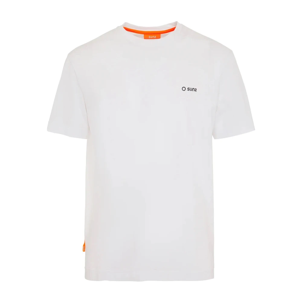 Suns Casual Katoenen T-shirt White Heren
