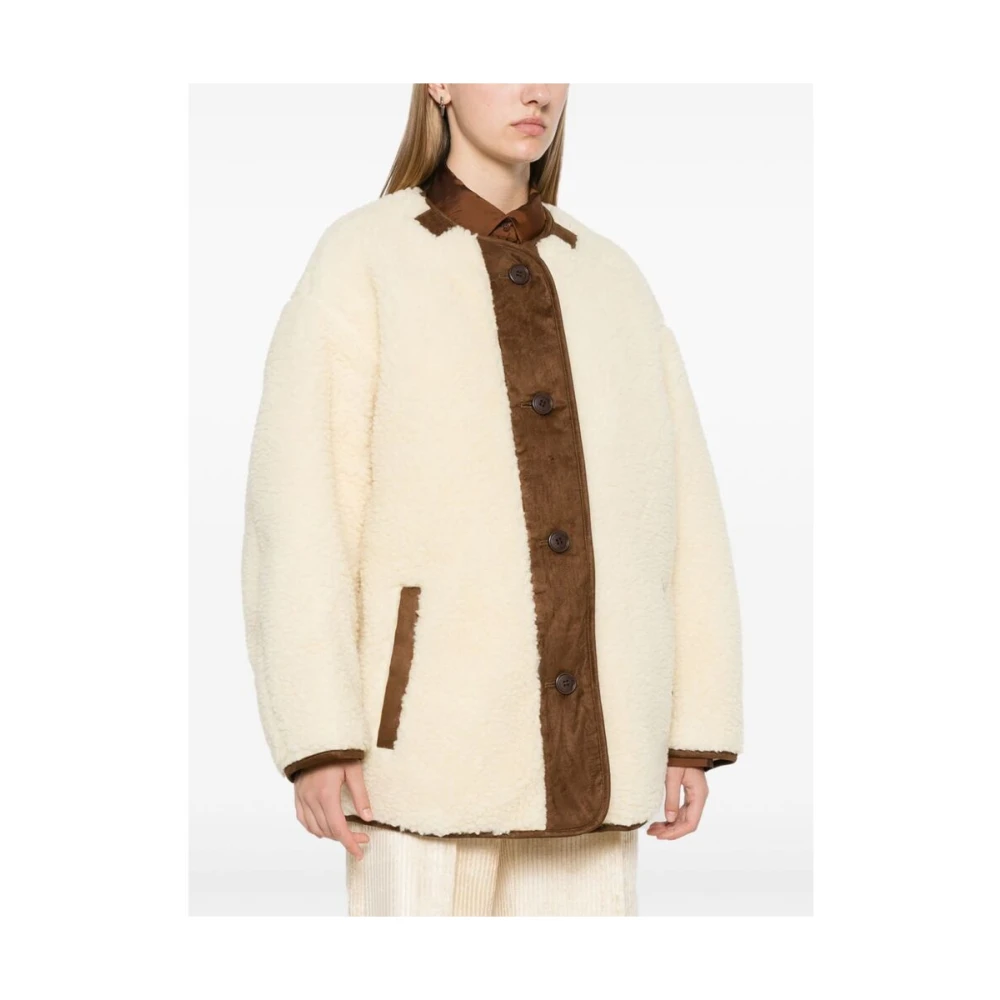 Isabel Marant Étoile Gevoerde imitatiebontjas Beige Dames