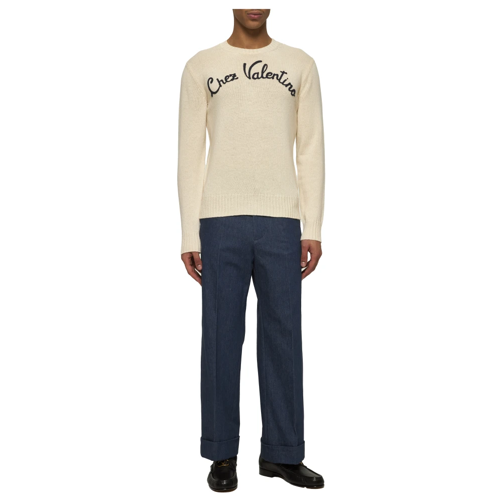 Valentino Elegante Rode Jurk Beige Heren