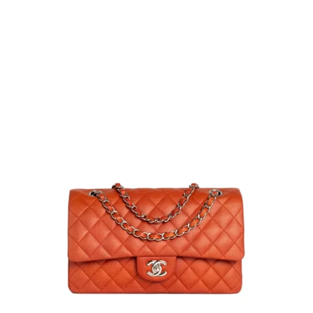 Chanel Vintage Pre-owned Leather chanel-bags Orange Dames