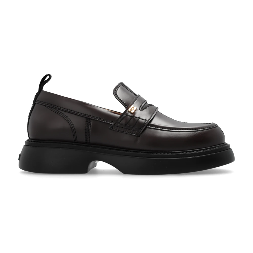 Ganni Loafers Brown, Dam