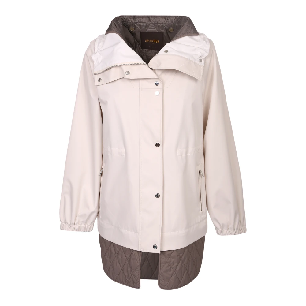 Moorer Women's White Three-Quarter Jacket Upgrade