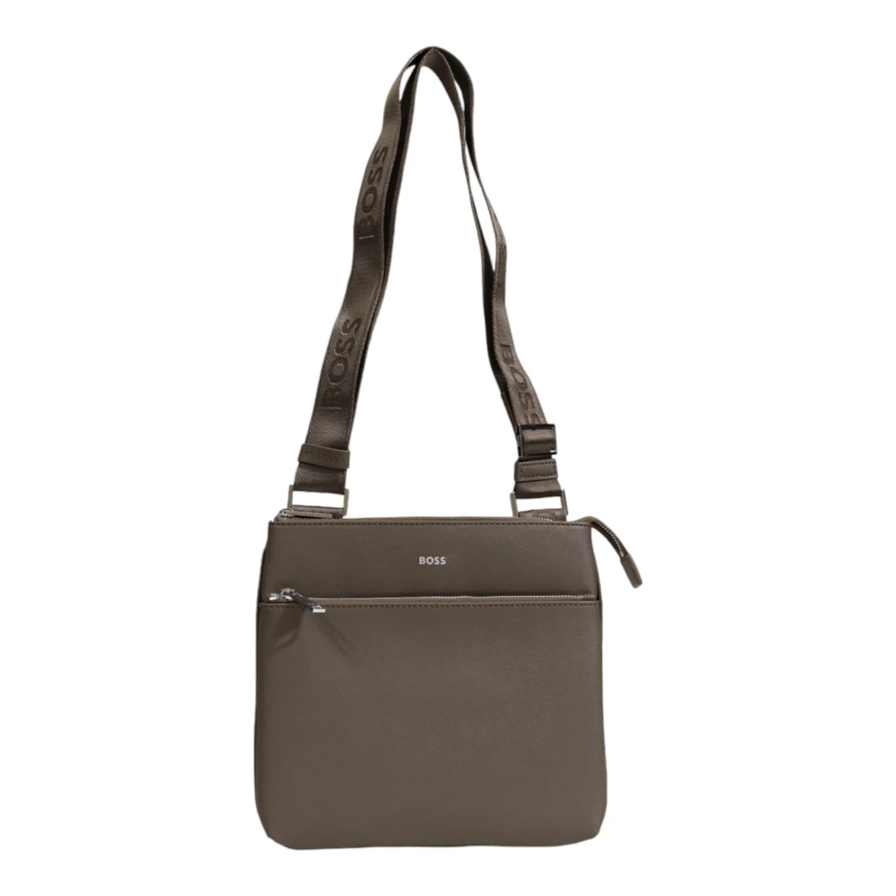 Hugo Boss Heren Leren Portemonnee Herfst Winter Collectie Green Heren