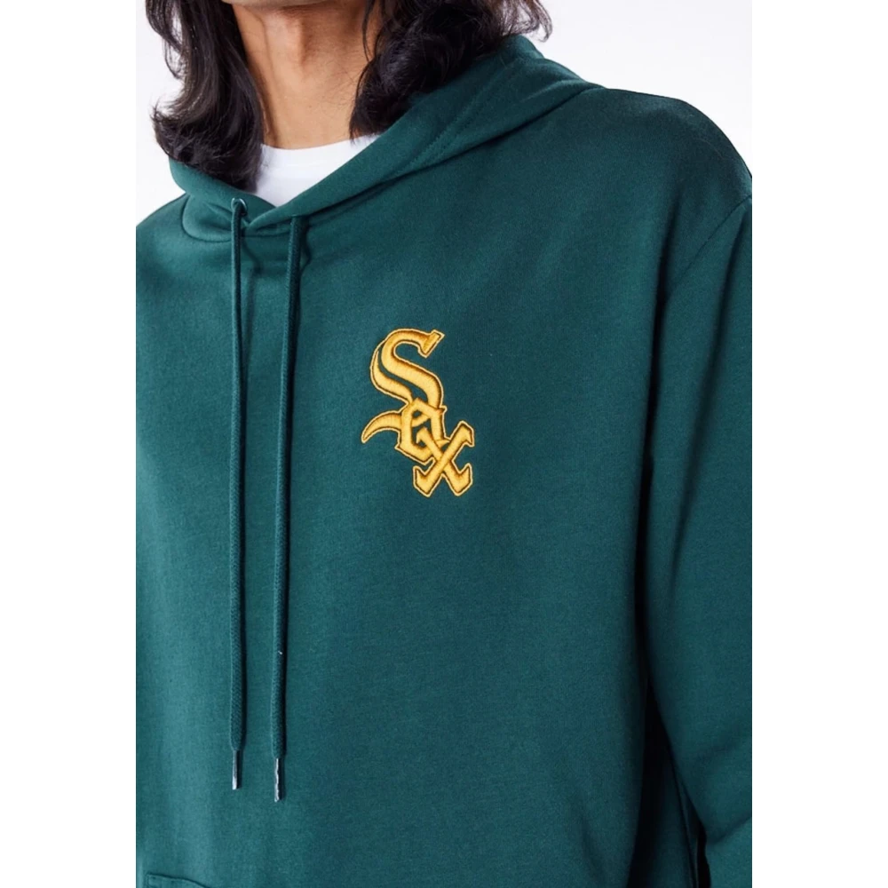 new era Donkergroene Chicago White Sox Hoodie Green Heren