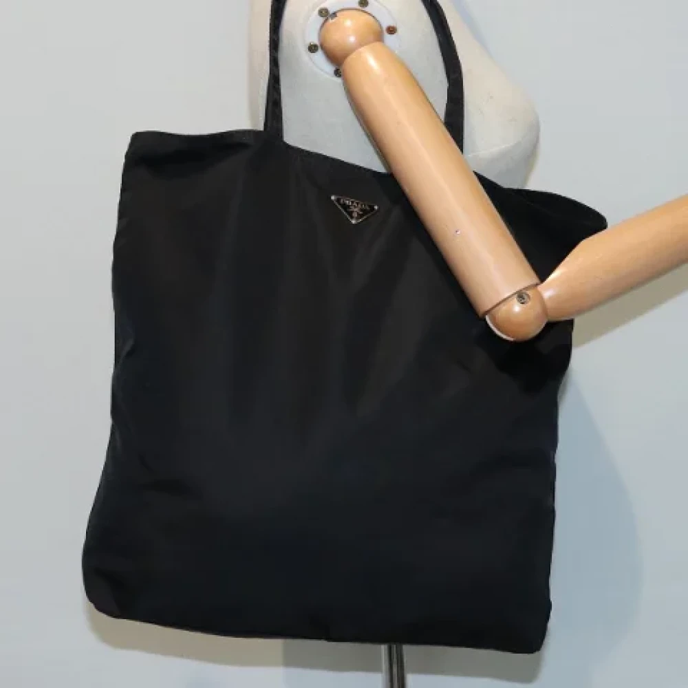 Prada Vintage Pre-owned Fabric totes Black Dames