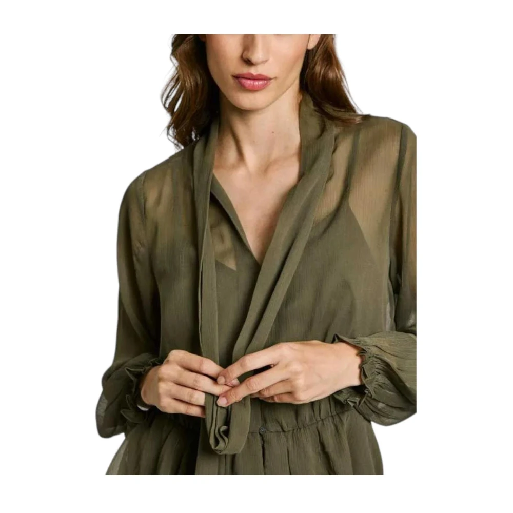 Pepe Jeans Stralende Blouse Elegant en veelzijdig Green Dames
