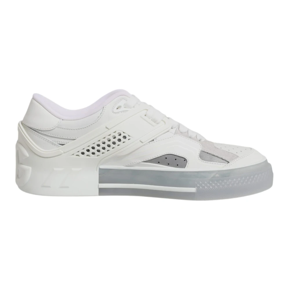 Dolce & Gabbana Hombre Zapatillas De Cuero Con Logo Dg Talla 14